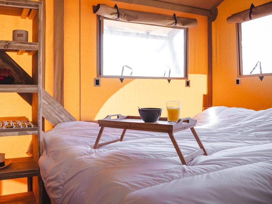 Tente en toile et en bois 7 personnes - Safari Lodge 9