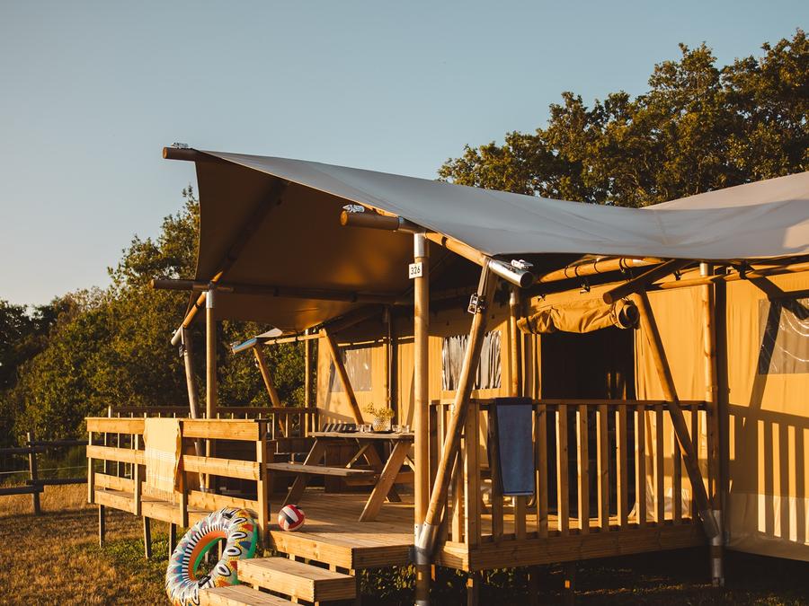 Tente en toile et en bois 7 personnes - Safari Lodge 5