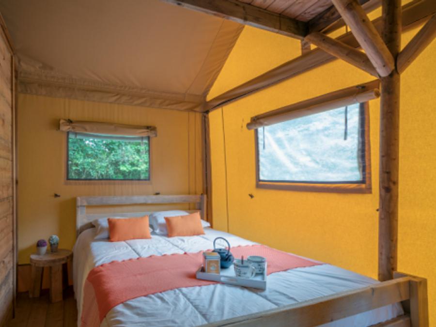 Tente en toile et en bois 7 personnes - Safari Lodge 2