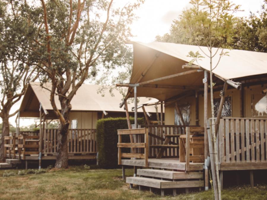 Tente en toile et en bois 7 personnes - Safari Lodge 0