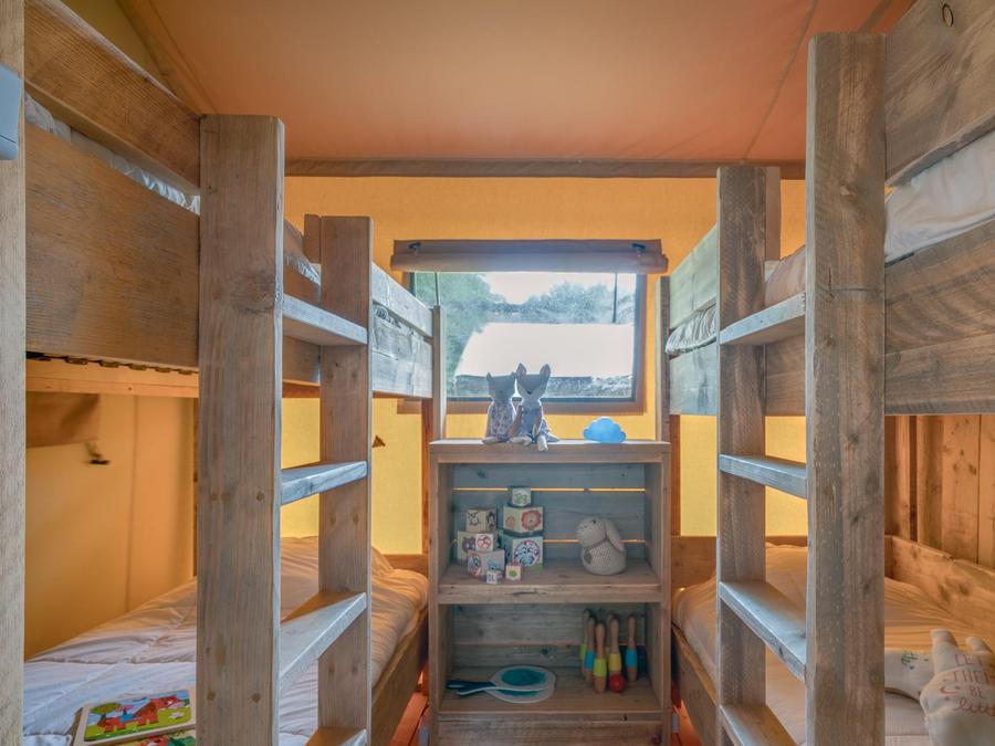 Tente en toile et en bois 6 personnes - Safari Lodge, 6p Climatisée 5