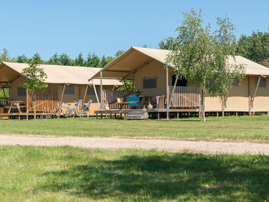 Tente en toile et en bois 6 personnes - Woody Lodge, Climatisé - 2 chambres 0