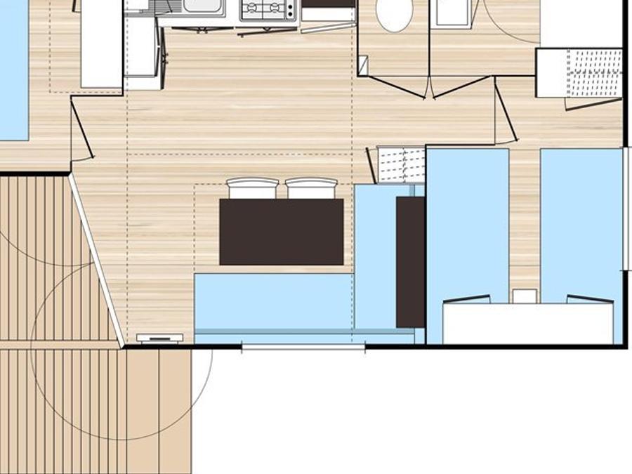 Mobilhome 4 personnes - MH2 Les Causses Standard 3