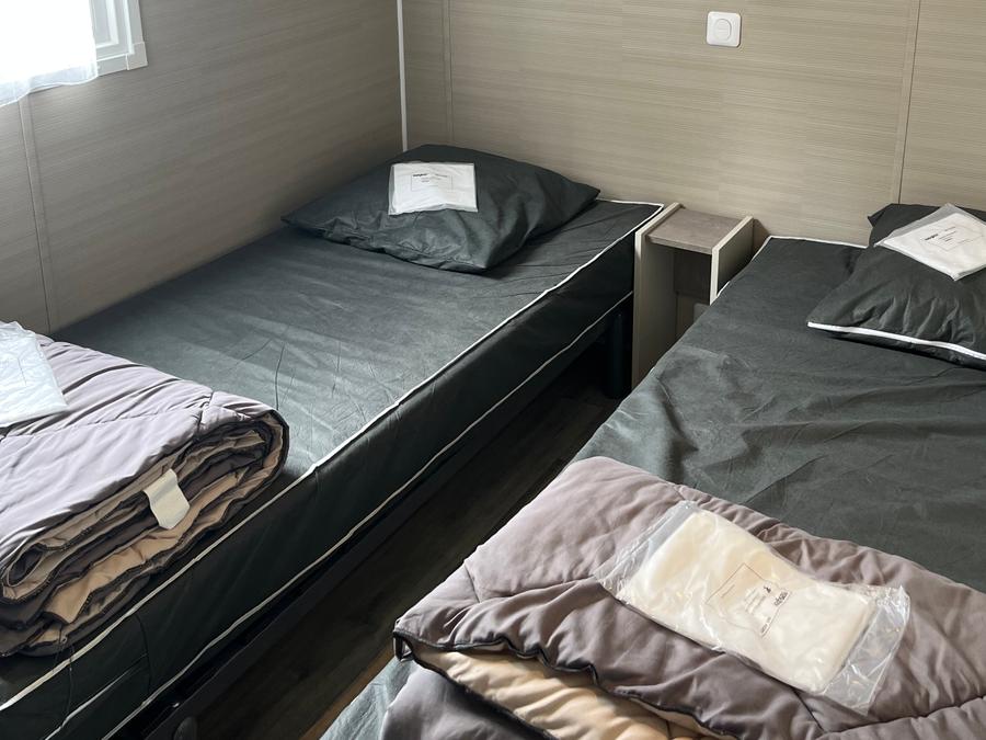 Mobilhome 6 personnes - Mobilhome avec terrasse couverte 3 chambres 5