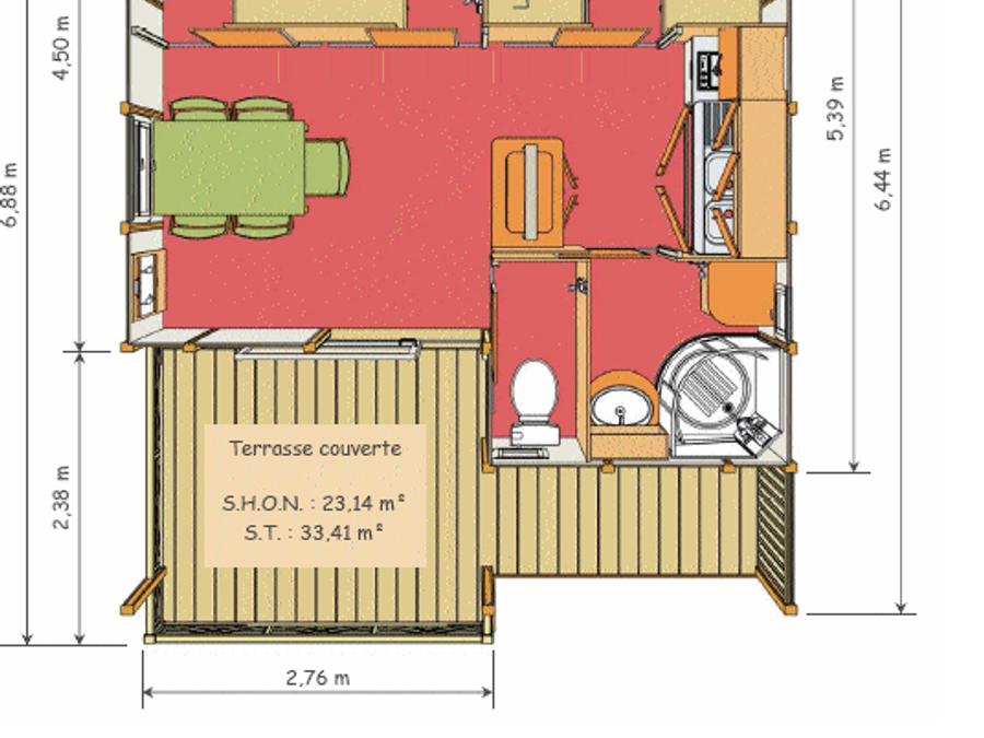 Chalet 5 personnes - 4 saisons 6