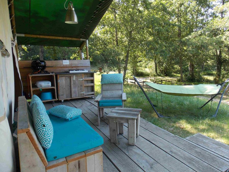 Tente en toile et en bois 5 personnes - Safari Eco 2