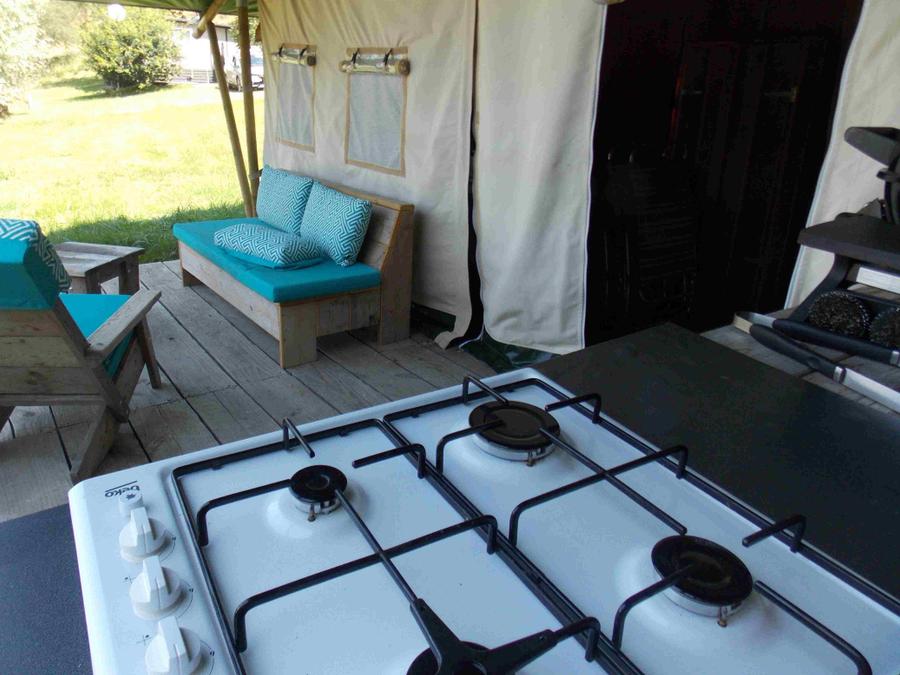 Tente en toile et en bois 5 personnes - Safari Eco 3