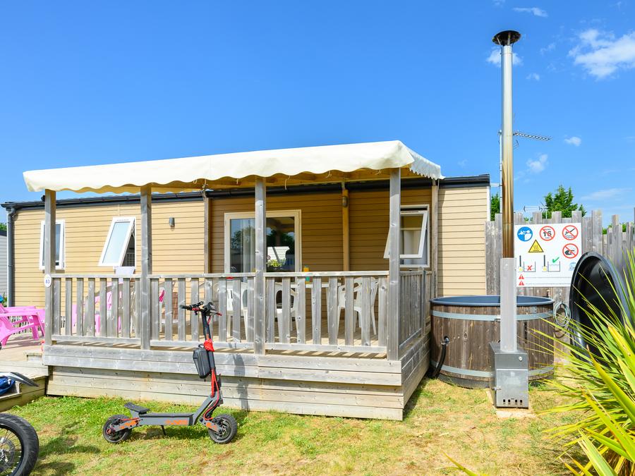 Mobilhome 7 personnes - Premium Jardin- 38.5m² - 3 chambres - 2 SDB - Bain Nordique 7