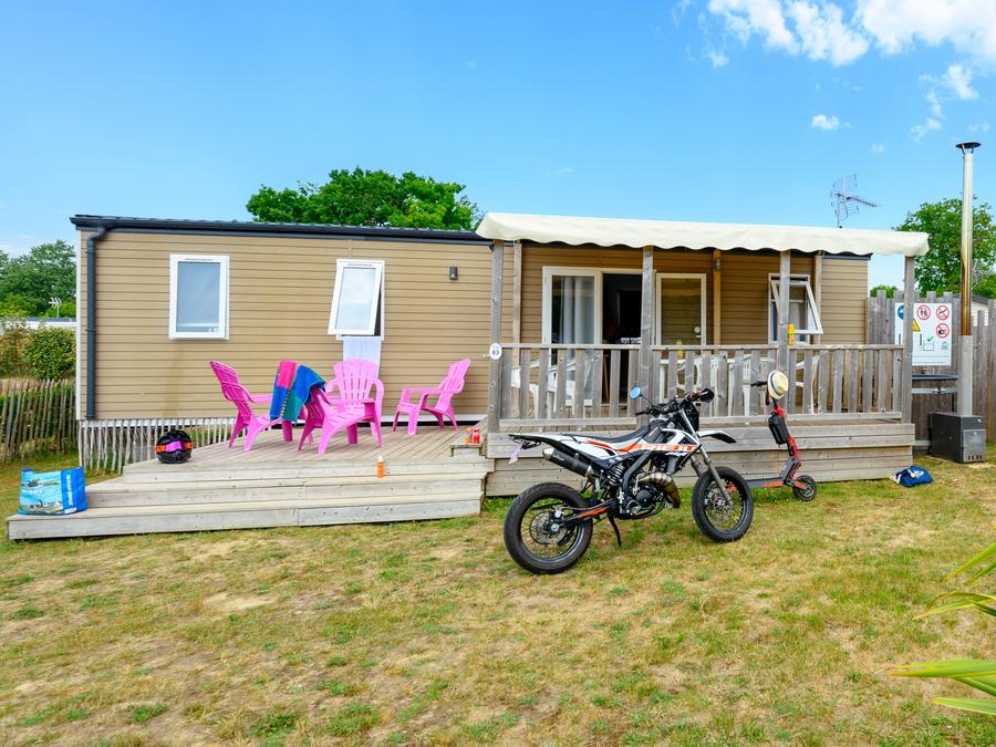 Mobilhome 7 personnes - Premium Jardin- 38.5m² - 3 chambres - 2 SDB - Bain Nordique 8