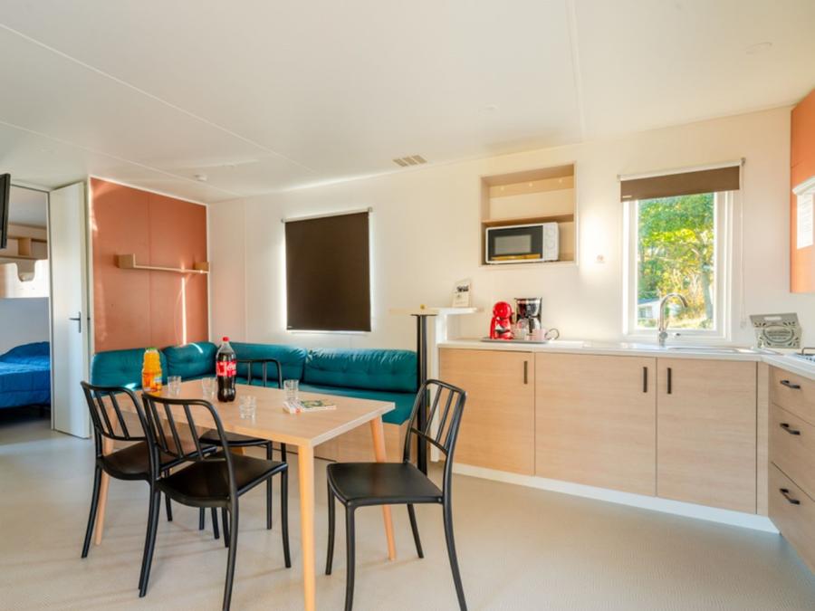 Mobilhome 7 personnes - Premium Jardin- 38.5m² - 3 chambres - 2 SDB - Bain Nordique 2