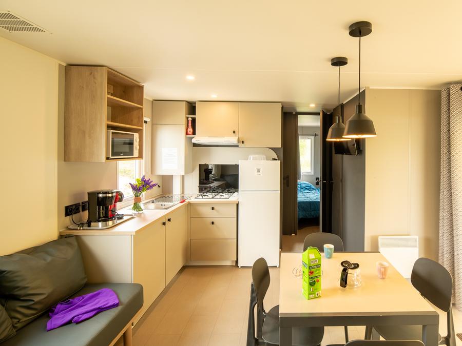 Mobilhome 8 personnes - Premium - 38.5m² - 4 chambres - 2 SDB - Vue Dune 2