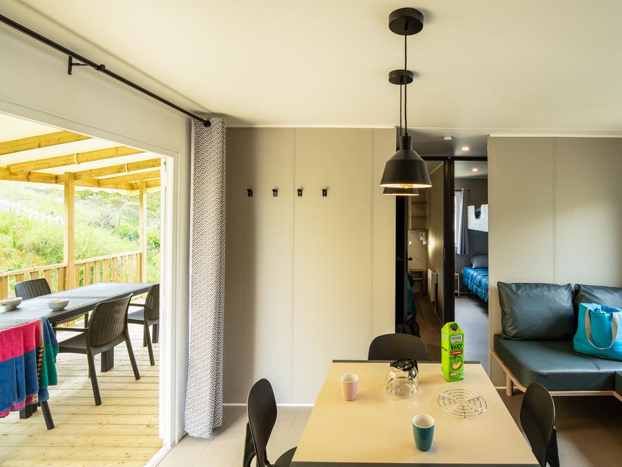 Mobilhome 8 personnes - Premium - 38.5m² - 4 chambres - 2 SDB - Vue Dune 1