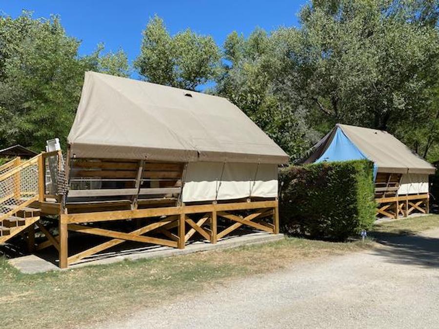 Tente en toile et en bois 4 personnes - Ecolodge confort 21m² (sans sanitaires) 4