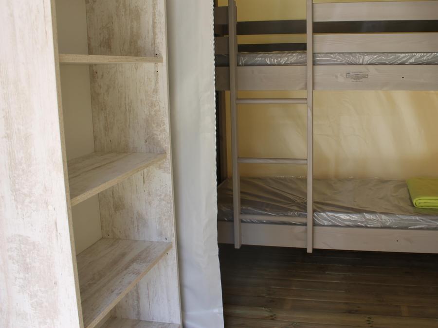 Tente en toile et en bois 4 personnes - Ecolodge confort 21m² (sans sanitaires) 3