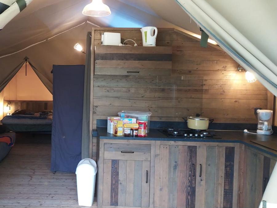 Tente en toile et en bois 5 personnes - Lodge sur pilotis Confort+ 46m² 6