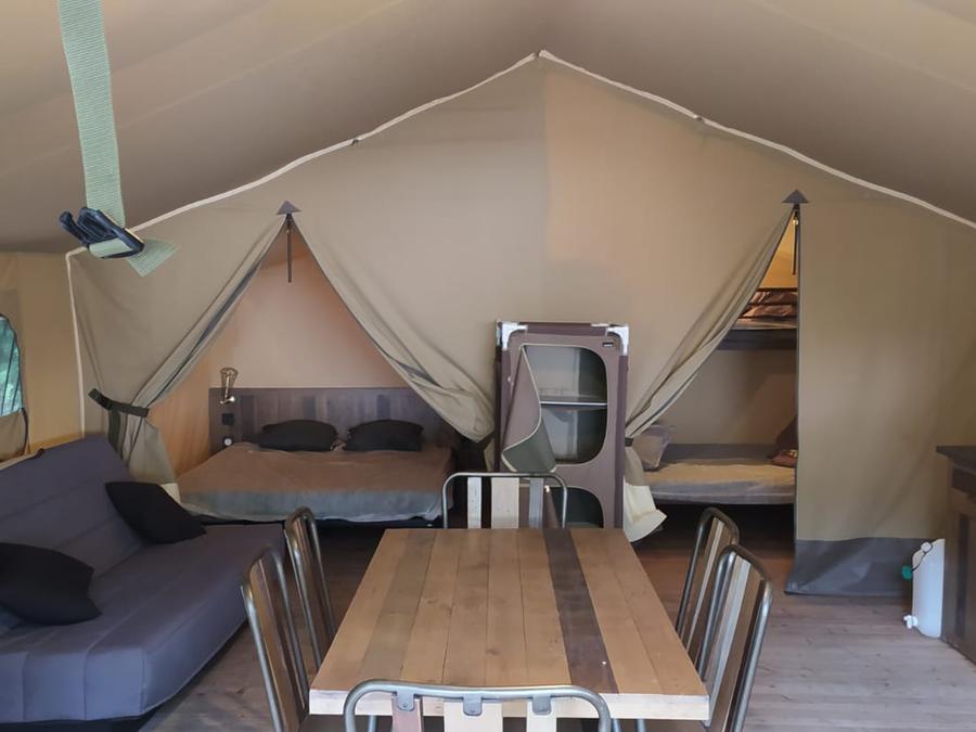 Tente en toile et en bois 5 personnes - Lodge sur pilotis Confort+ 46m² (sans sanitaires) 7