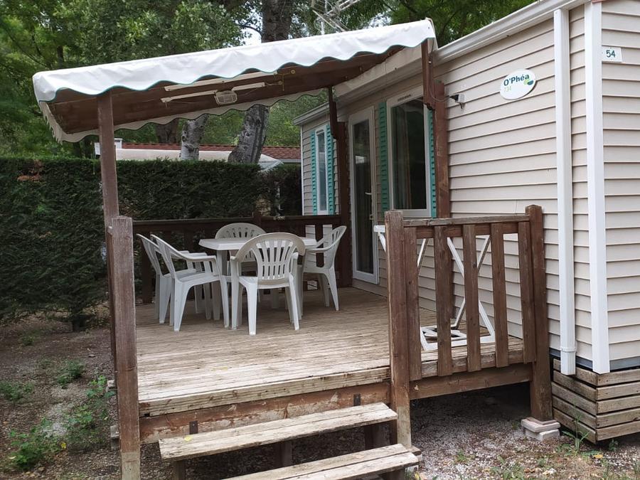 Mobilhome 5 personnes - Mobil-home Confort 29m² (2 chambres ) + Terrasse couverte + Clim 0