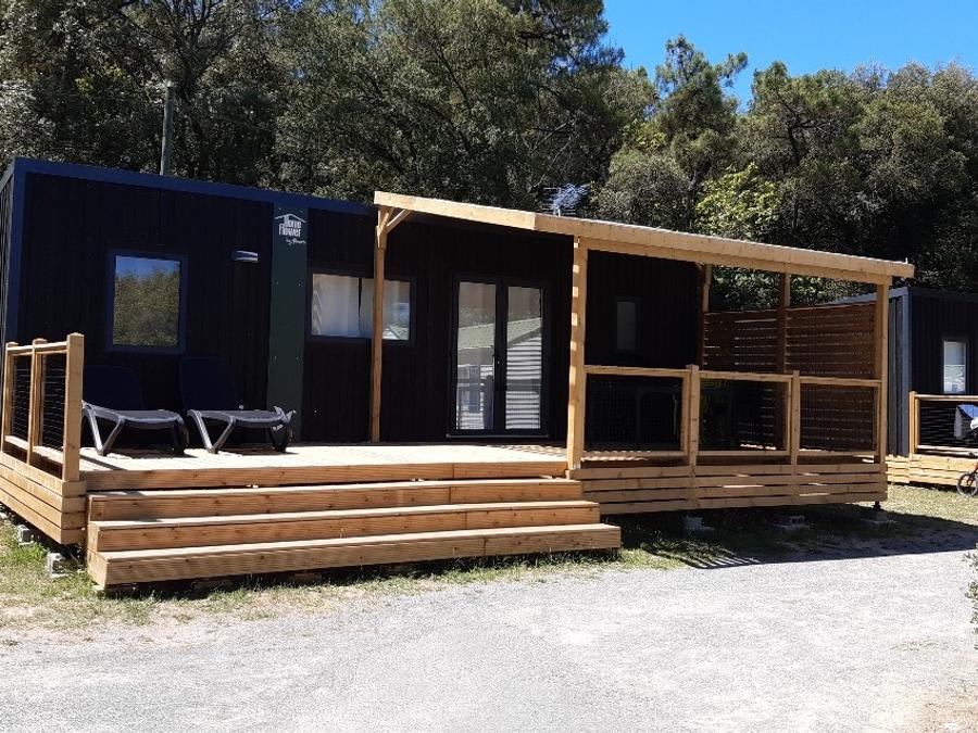 Mobilhome 7 personnes - Mobil-home 35m² Premium (3 chambres) + Terrasse + LV + TV + Clim 0