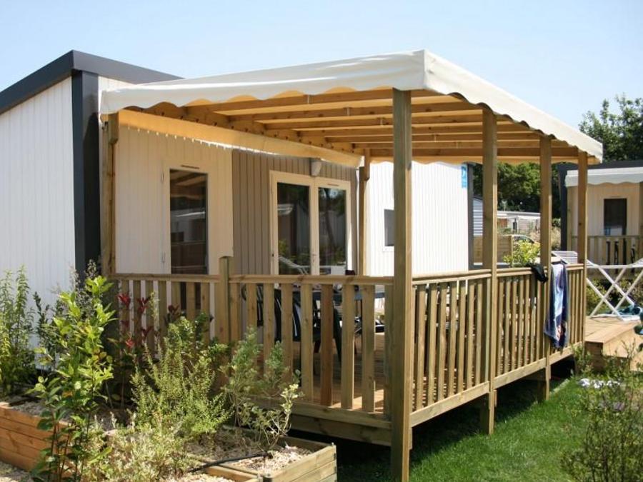 Mobilhome 5 personnes - Mobil-home Premium + 40m² (2ch - 5pers) + TV + LV + BBQ + Clim + 2 SDB 0