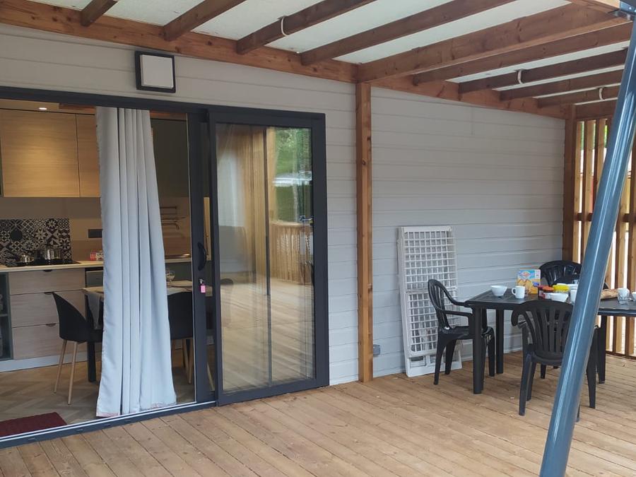 Chalet 6 personnes - Chalet Badiane Premium + 35m² (2ch - 4/6 pers) + Terrasse 19m² + LV + TV + 2SDB + Clim 1
