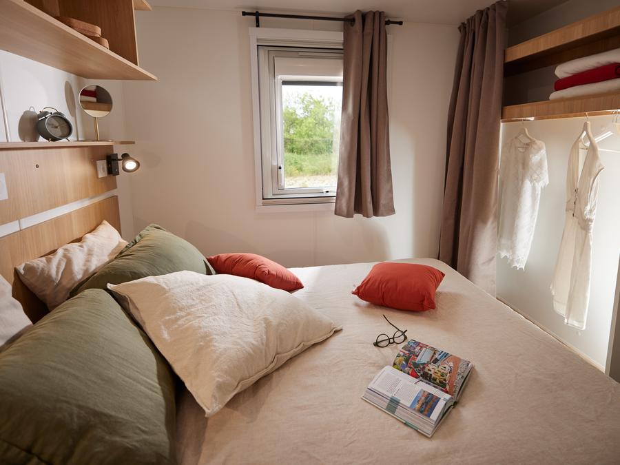 Mobilhome 7 personnes - Mobil-home 35m² Premium + (3ch-6/7pers) + Terrasse + LV + TV + Clim 3