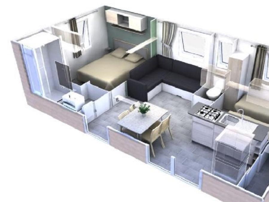 Mobilhome 6 personnes - Trigano 2 Chambres Climatisé 4/6 pers 6