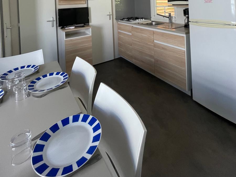 Mobilhome 6 personnes - MOBIL HOME KV 3 Chambres TV CLIM PREMIUM + 9