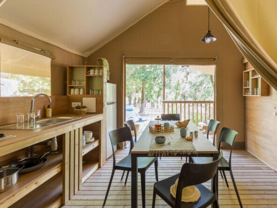 Tente 4 personnes - Tente Lodge 4 pers 2 Ch 1 Sdb *** 3
