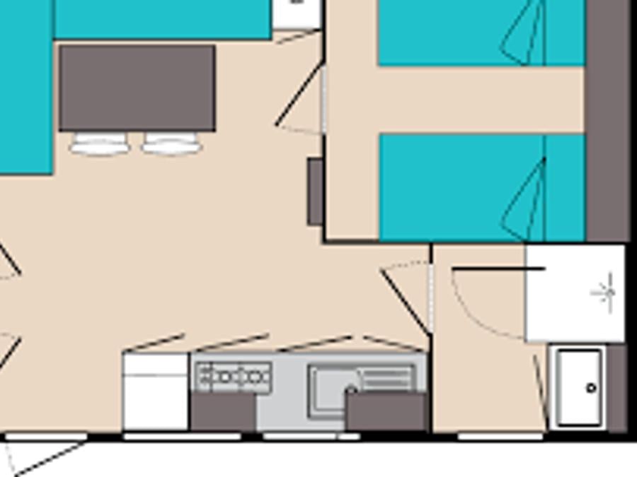 Mobilhome 4 personnes - MH Eco Brière 2ch 4 pers 1