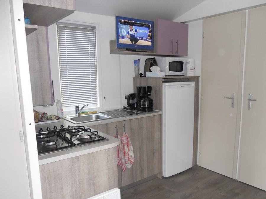 Mobilhome 5 personnes - Loggia Privilège 26 m² (2ch - 4/5 pers) + TV + LV 2