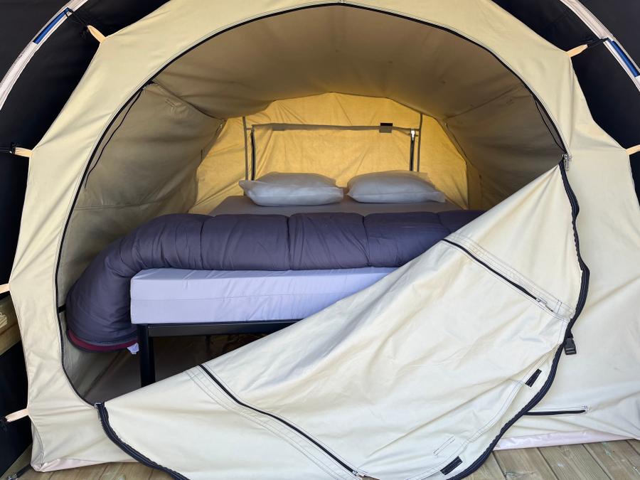 Insolite 2 personnes - D’Tente DKbane 12m² INSOLITE - 1 chambre + terrasse (sans sanitaires) 9