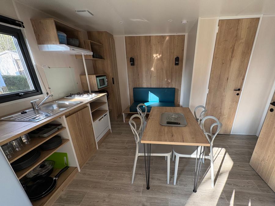 Mobilhome 4 personnes - Palmy Premium 24,5m2 (2ch - 4pers) + CLIM + TV + LV + Terrasse Couverte 3