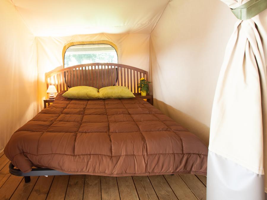 Tente en toile et en bois 5 personnes - SAFARI LODGE sans sanitaires 4