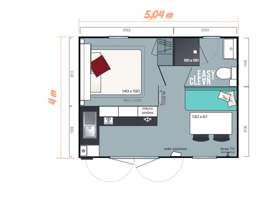 Mobilhome 2 personnes - DUO - 20m² 4