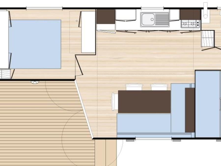 Mobilhome 6 personnes - MH3 COTTAGE PANORAMIQUE 37 m² 6