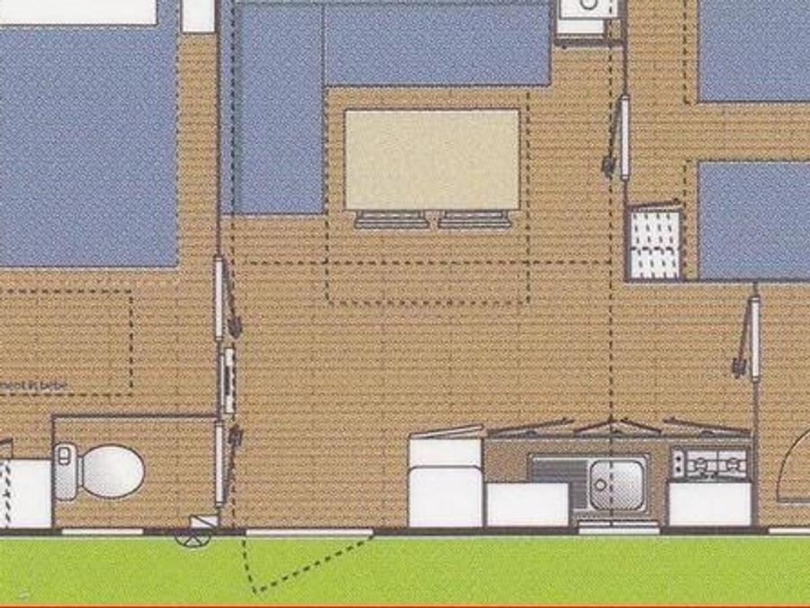 Mobilhome 4 personnes - MH2 COTTAGE CONFORT L 29 m² 5