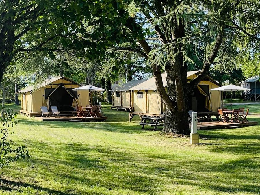 Tente en toile et en bois 5 personnes - Tente safari (sans sanitaires) 5