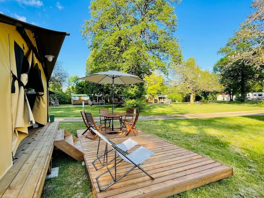 Tente en toile et en bois 5 personnes - Tente safari (sans sanitaires) 1