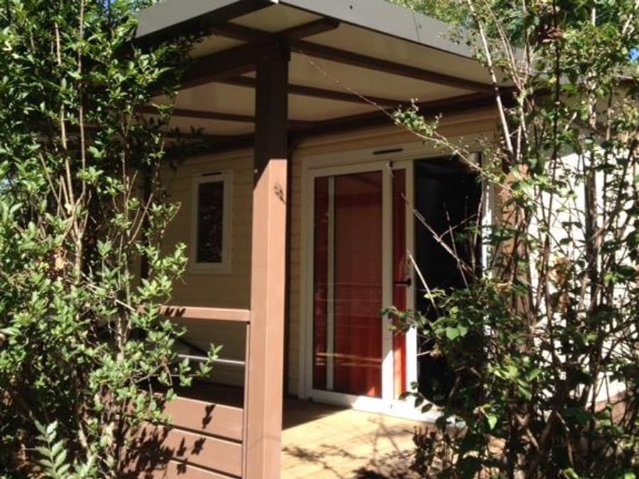 Chalet 6 personnes - CONFORT TIARE 32m² 3 chambres - Terrasse couverte 0