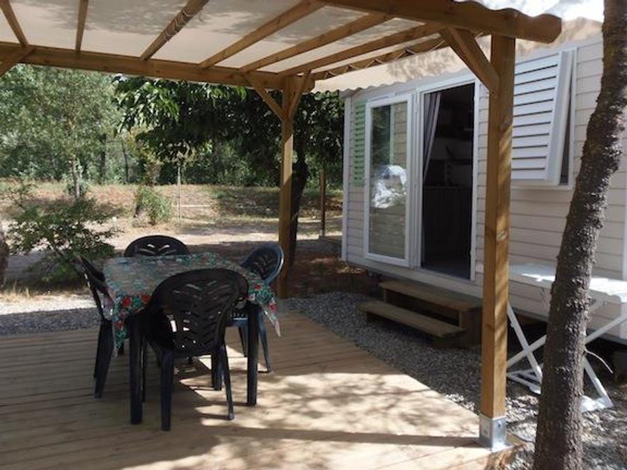 Mobilhome 2 personnes - Mobilhome 2 pers ASTRIA 16m² climatisé + terrasse couverte 10m² 0
