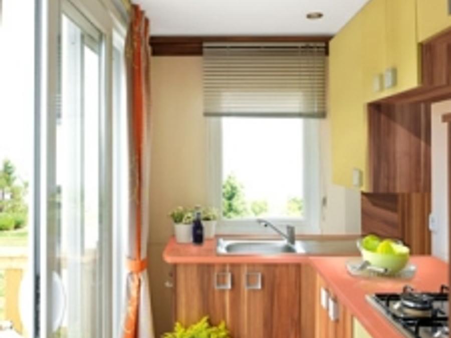Mobilhome 6 personnes - Mobilhome RIVIERA 35m² CLIMATISÉ + terrasse semi-couverte 15m² 4