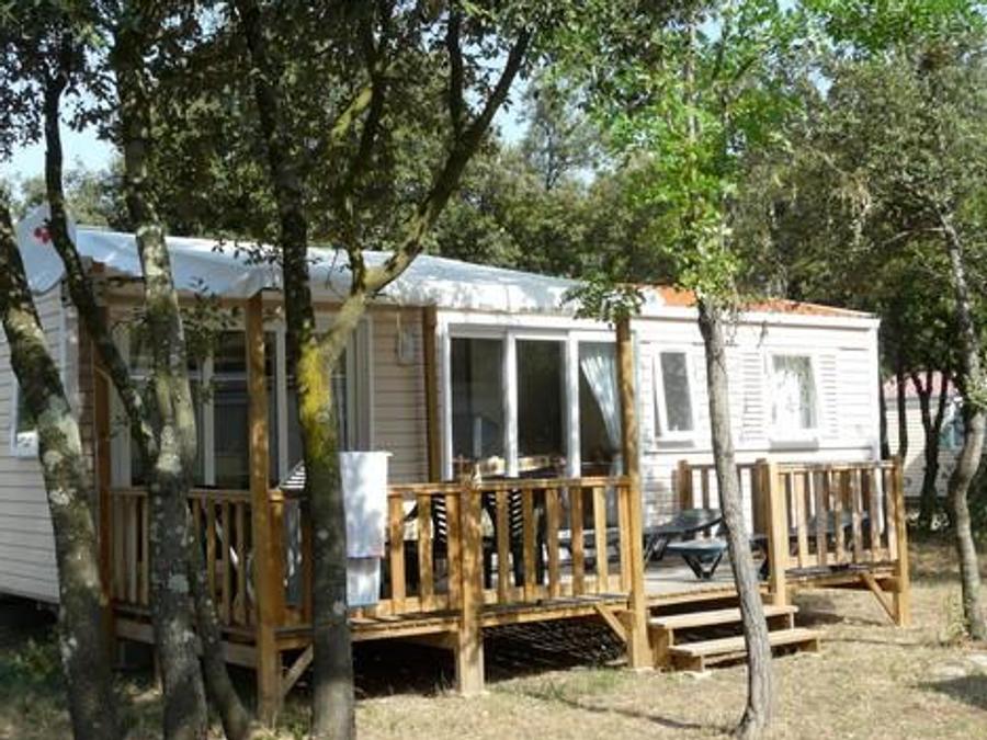 Mobilhome 6 personnes - Mobilhome RIVIERA 35m² CLIMATISÉ + terrasse semi-couverte 15m² 5