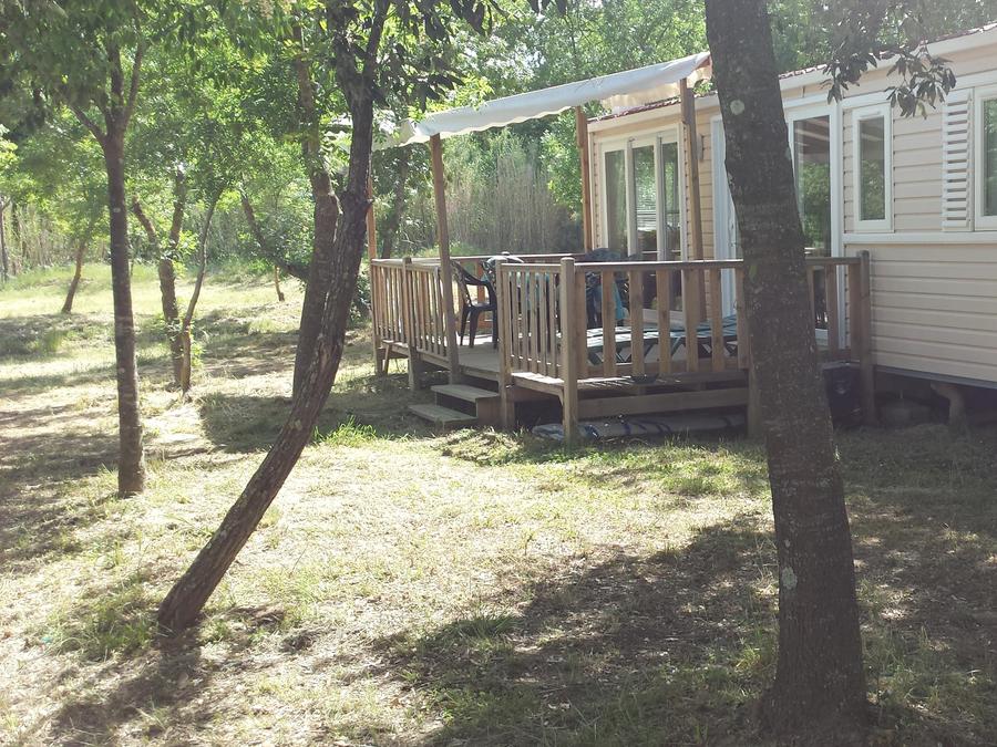 Mobilhome 6 personnes - Mobilhome RIVIERA 35m² CLIMATISÉ + terrasse semi-couverte 15m² 6
