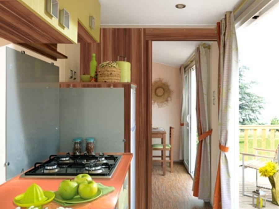 Mobilhome 6 personnes - Mobilhome RIVIERA 35m² CLIMATISÉ + terrasse semi-couverte 15m² 1