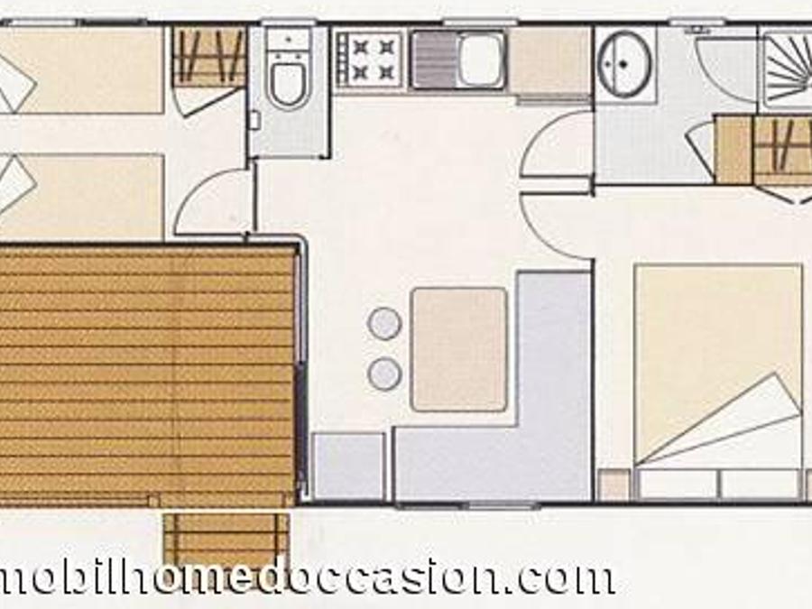 Mobilhome 4 personnes - Standard + 26 m² - 2 chambres 5