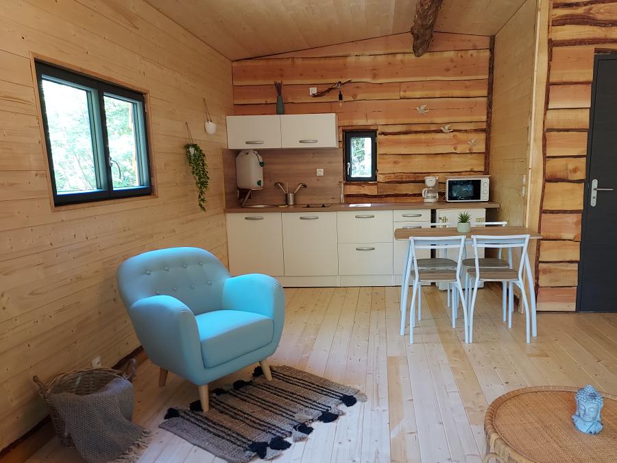 Chalet 2 personnes - CHALET BOIS 28 m2 2 personnes 3