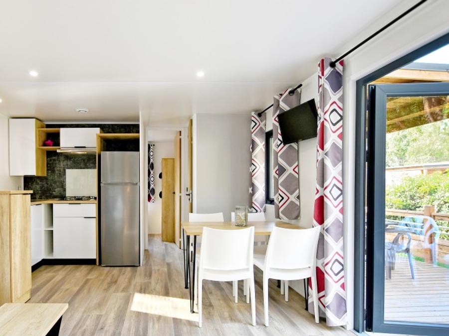 Mobilhome 4 personnes - Santa-Giulia 32 m², climatisé, 2 chambres 1