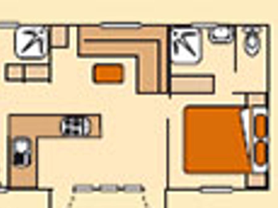 Mobilhome 6 personnes - Cottage Privilège 3 chambres + Clim 5