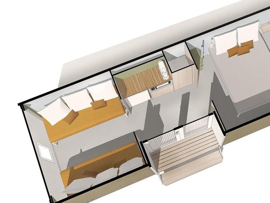 Hébergement 4 personnes - Coco Sweet 2 chambres 8