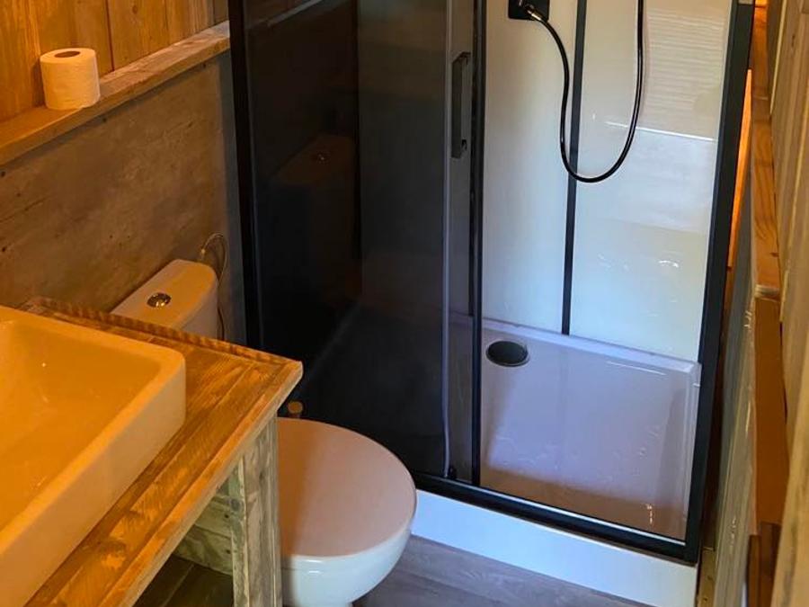 Tente en toile et en bois 4 personnes - Tente Lodge 2 chambres 5